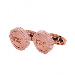 Montblanc Round Shaped Golden Cufflinks